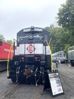 The front nose of restored Erie U34CH # 3372 